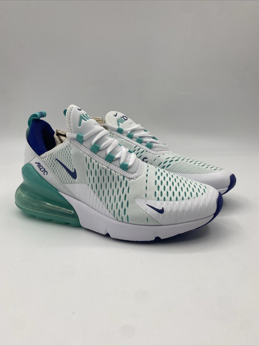 Nike Air Max 270 White Hyper Jade Teal Running Shoes CI2451-100