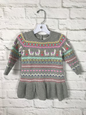 girls fair isle sweater dress