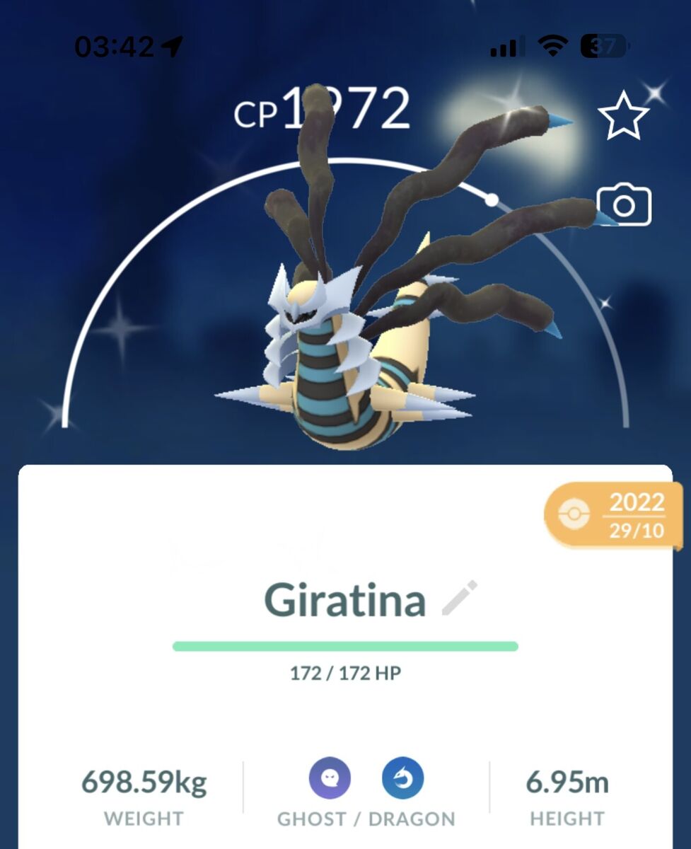 A shiny, lucky, perfect, legendary Giratina! : r/pokemongo