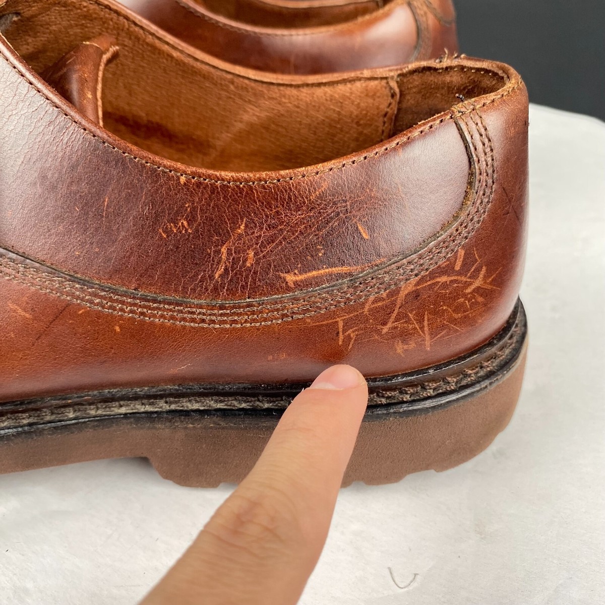 Men\'s Sebago Drysides Waterproof Lace up Brown Leather Oxford Shoes‎ Size 8M Mens Sebago Dockside Portland Shoes In Brown Honey | Soletrader main image 2