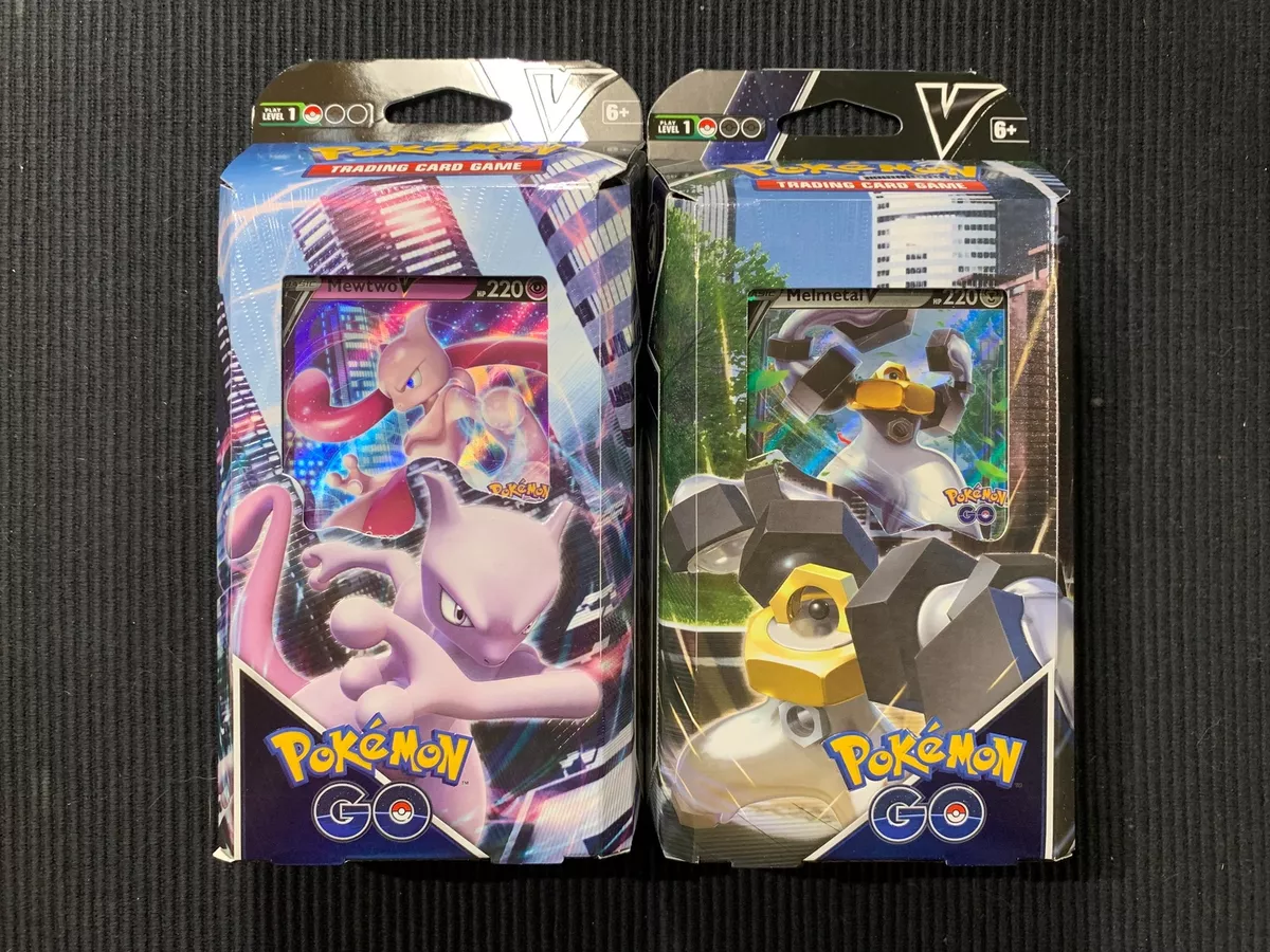 Pokemon Go Mewtwo V / Melmetal V Battle Deck Set of 2