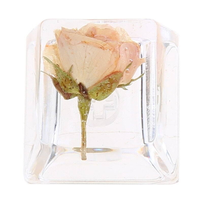 Translucent OEM Flower Resin Keycap for Mechanical Keyboards 1PCS