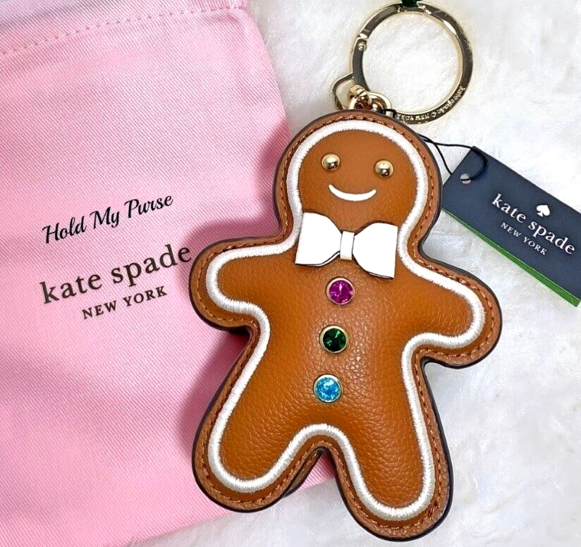 Kate Spade Gingerbread Man Keychain Bag Charm NWT | eBay Kate Spade Gingerbread Man Keychain Bag Charm NWT | eBay