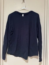 NICE! Lululemon Top Size 10 Navy Blue Long Sleeve