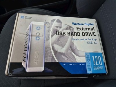 Western Digital External USB Hard Drive 120 GB USB 2.0 Open Box Unused