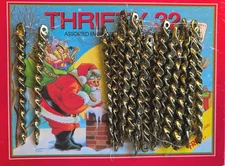 Vintage Gold Icicle Christmas Tree Ornaments 5" Plastic Spiral Twist Lot 23 🎄
