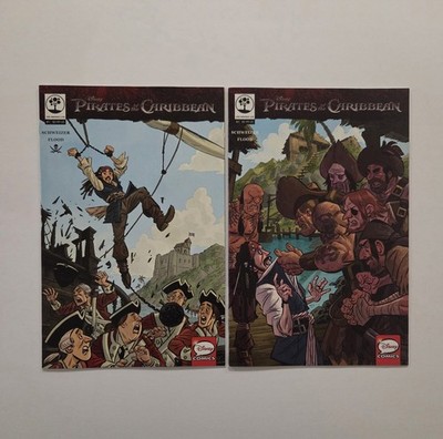 Disney Pirates of the Caribbean #1 & #2 set Joe Books Comic 2016       
