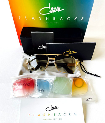 CAZAL 988 col 3 gold FLASHBACKS sunglasses Germany limited # 000/299 prototype!