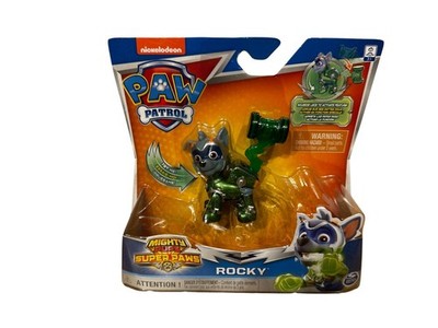 Paw Patrol Mighty Pups Super Paws Figur Actionfigur Sammel | Rocky | NEU & OVP