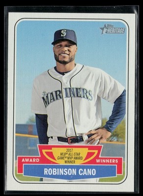 Robinson Cano 2018 Topps Heritage Award Winners #AW-8 Seattle Mariners
