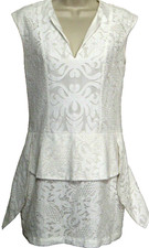Spring White Lace Overlay Sheath Dress Womens 0 Whimsy Wedding BCBG MaxAzria
