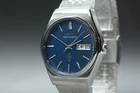 Vintage 1977 [Near MINT] SEIKO King Quartz 4823-8130 Blue Dial Kanji Men's Watch