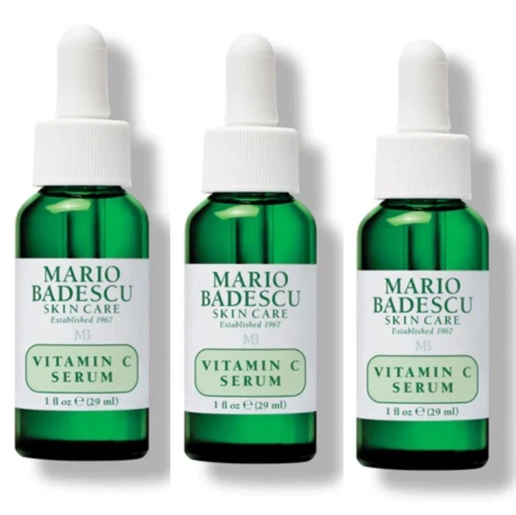 Mario Badescu Vitamin C Serum Lot Of 3 Bottles 1 Oz NEW Skincare