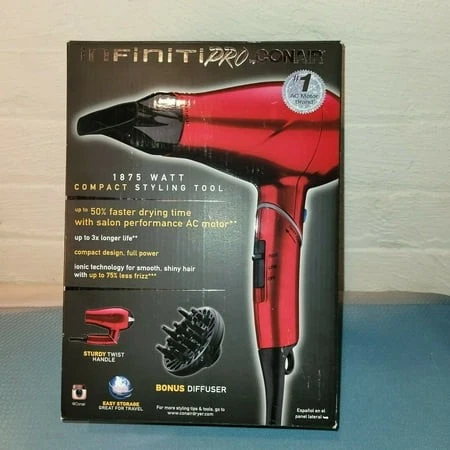 Secadora de salón Conair Infiniti Pro 1875W 1 ea NUEVA Foto 4 de 4