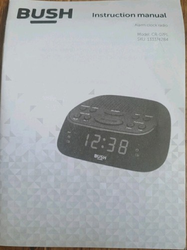 Compact Alarm Clock Radio Bush AM/FM Digital Display Radio CR-07PL 9173196 - Picture 3 of 5