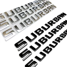 3PCS Gloss For Ch-evy Suburban Letters Emblems 3D Door Liftgate Badge 07-20