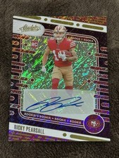 2024 Panini Absolute Signature Purple Rain #131 Ricky Pearsall RC #1/5