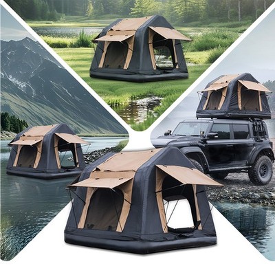 Foldable Inflatable Car Roof Top Tent 2-3 People Outdoor Glamping For SUV Truck
