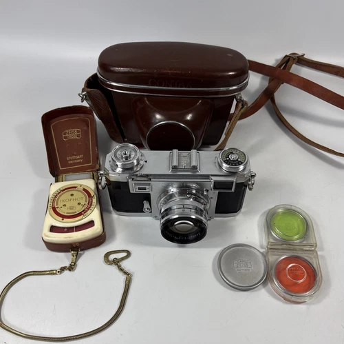 Zeiss Ikon Contax IIa Rangefinder Camera With Accessories