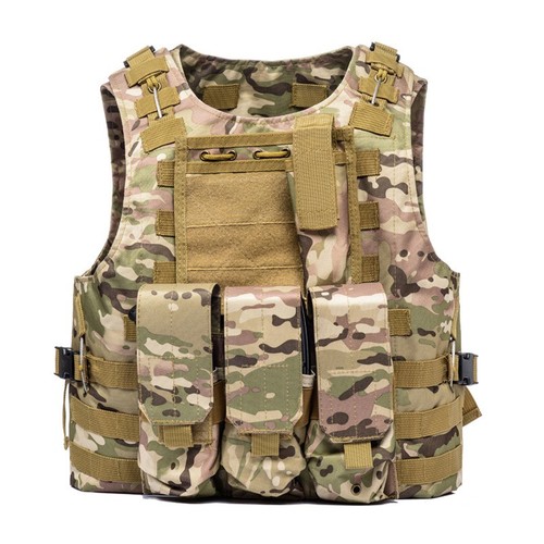 Tactical Military Vest Molle Combat Assault Paintball Airsoft Plate Carrier Hunt - Bild 4 von 47