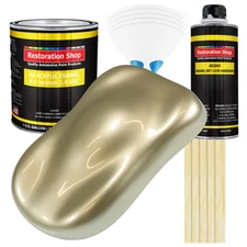 Restoration Shop Champagne Gold Metallic Acrylic Enamel Gallon Kit, Auto Paint