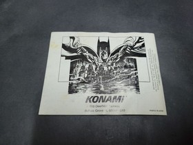 Batman Returns 1992 Konami NES Nintendo Instruction Manual NES-BX-USA 