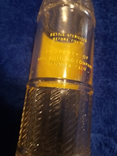 NEHI Beverages Bottle 9oz., 1925 DUNDAS Venture Calif very good - Picture 2 of 3