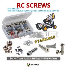 RCScrewZ Stainless Screw Kit cus025 for Custom Works Bullet HB Sprint 0740 | SET