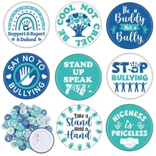 200 Pcs Anti Bullying Badges Pins Bulk - Against Bullying Pins Buttons Bully ...