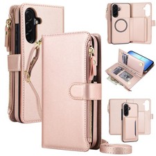 For Samsung Galaxy A17 A37 A57 A26 A36 A16 A15 Detachable Leather Wallet Case