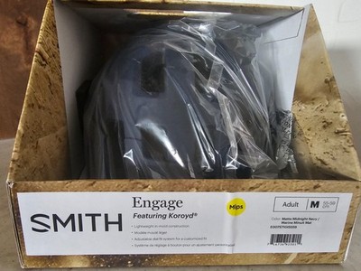 Smith Engage MIPS Adult Medium Helmet: Matte Navy -  Featuring Koroyd. 55-59 cm