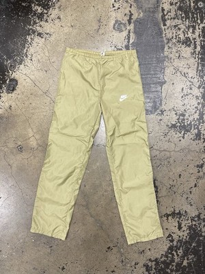 Vtg 1970 s Nike Track Pants GOLD Sz M Made in  USA Nylon RARE Mint Orange Label