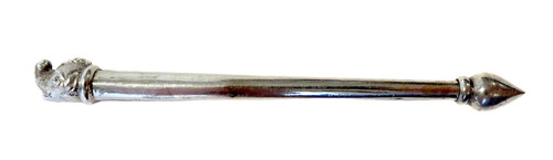 DOLPHIN Flute INDIA Vintage FESTIVAL CEREMONIAL Silver POCKET Size
