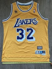 1980 Magic Johnson NBA Adidas Jersey Mens Medium Luka LeBron Los Angeles Lakers