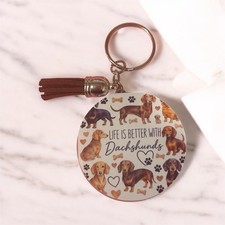 Handmade Dachshund Keychain