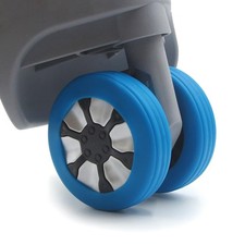 uinhuine 9Pack Luggage Suitcase Wheels Cover Carry wheel cover 2-3inch, blue