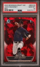 2023 BOWMAN DRAFT SAPPHIRE ED RED #BDC29 JACK MAHONEY 4/5 PSA 10