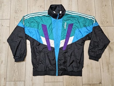 ADIDAS EQUIPMENT VINTAGE NEYLON JACKET Y2K 00s SOCCER TRAINING