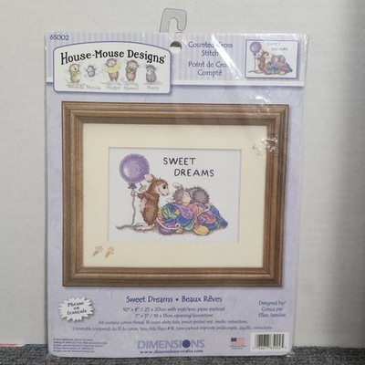 Dimensions House Mouse Sweet Dreams Counted Cross Stitch Kit 65002 New Sealed