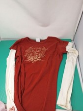 Red And White harley davidson long sleeve shirt size xl Made In usa