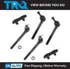 TRQ Front Steering Tie Rod End Inner Outer Adjusting Sleeve Kit Set 6pc for 2WD