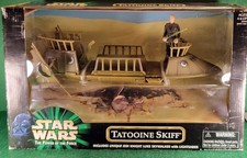 STAR WARS POWER OF THE FORCE TATOOINE SKIFF LUKE 1999 IN SEALED BOX MIB POTF