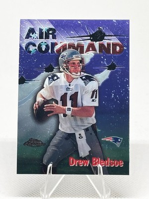 1997 Topps Chrome Drew Bledsoe #3 Season's Best Air Command New England Patriots