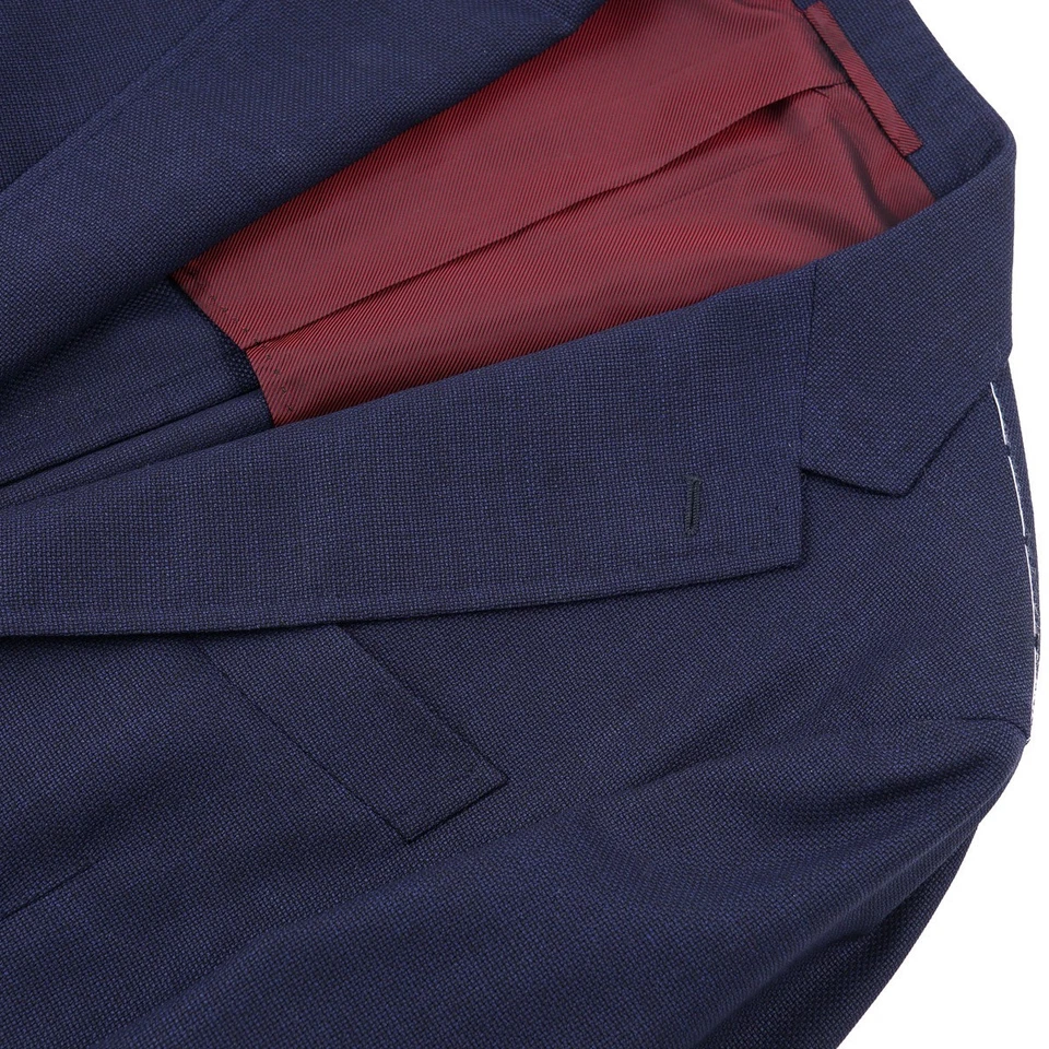 Stile Latino Napoli 定制编织 Hopsack 羊毛运动外套 38R (Eu 48) 全新带标签 — 第 4/4 张图片