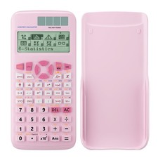 Scientific Calculators,Pink Calculators with 4-line Display,10 2 Digits and 5...