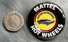 HOT WHEELS Mattel Vintage Redline Tin Button Badge Custom Barracuda