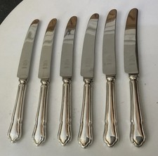 Ryals Firth Dubarry Du Barry Silver Plate 21.5cm Dinner Dessert Knives Cutlery