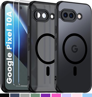 Matt Magnetisch Hülle + 2x Displayglas für Google Pixel 10a 9H Panzerfolie Glas