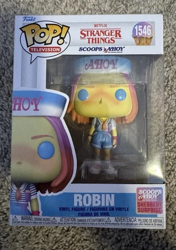 Funko Pop! TV Stranger Things S13 Vinyl Figure Robin [Scoops Ahoy] #1546
