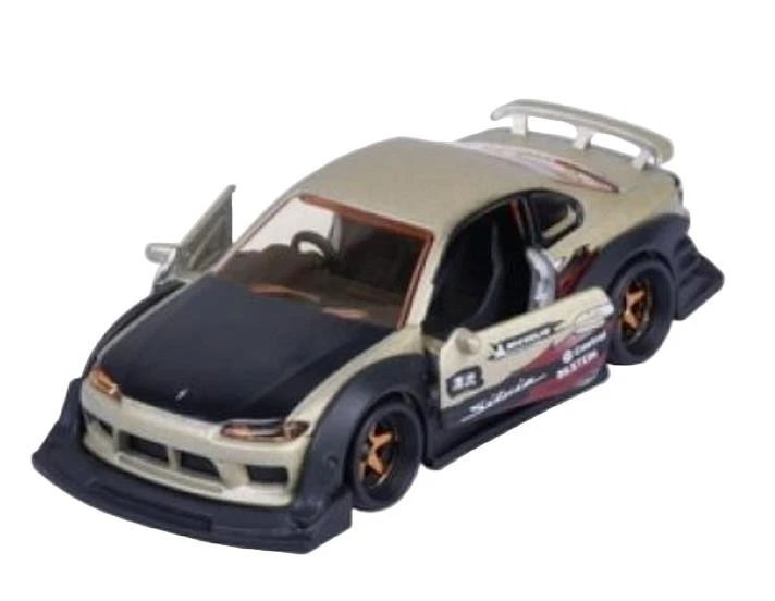 1:64 Nissan Silvia S15 Spec R Aero -- Gold -- Majorette: JDM Legends Tune Ups - image 2 of 2